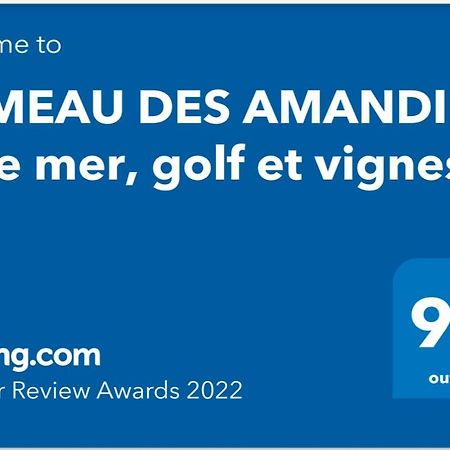 Ferienwohnung Hameau Des Amandiers - Vue Mer, Golf Et Vignes Saint-Cyr-sur-Mer Exterior foto