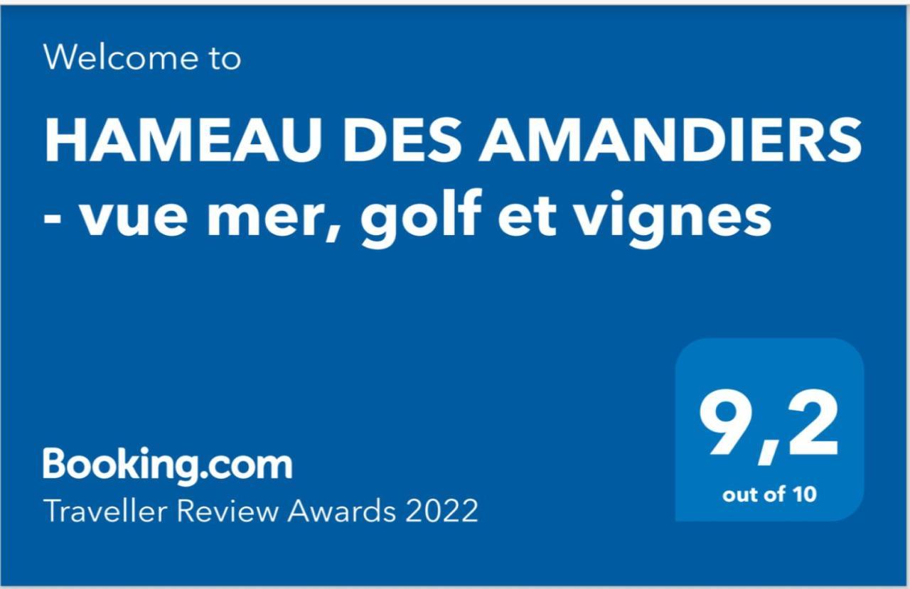 Ferienwohnung Hameau Des Amandiers - Vue Mer, Golf Et Vignes Saint-Cyr-sur-Mer Exterior foto