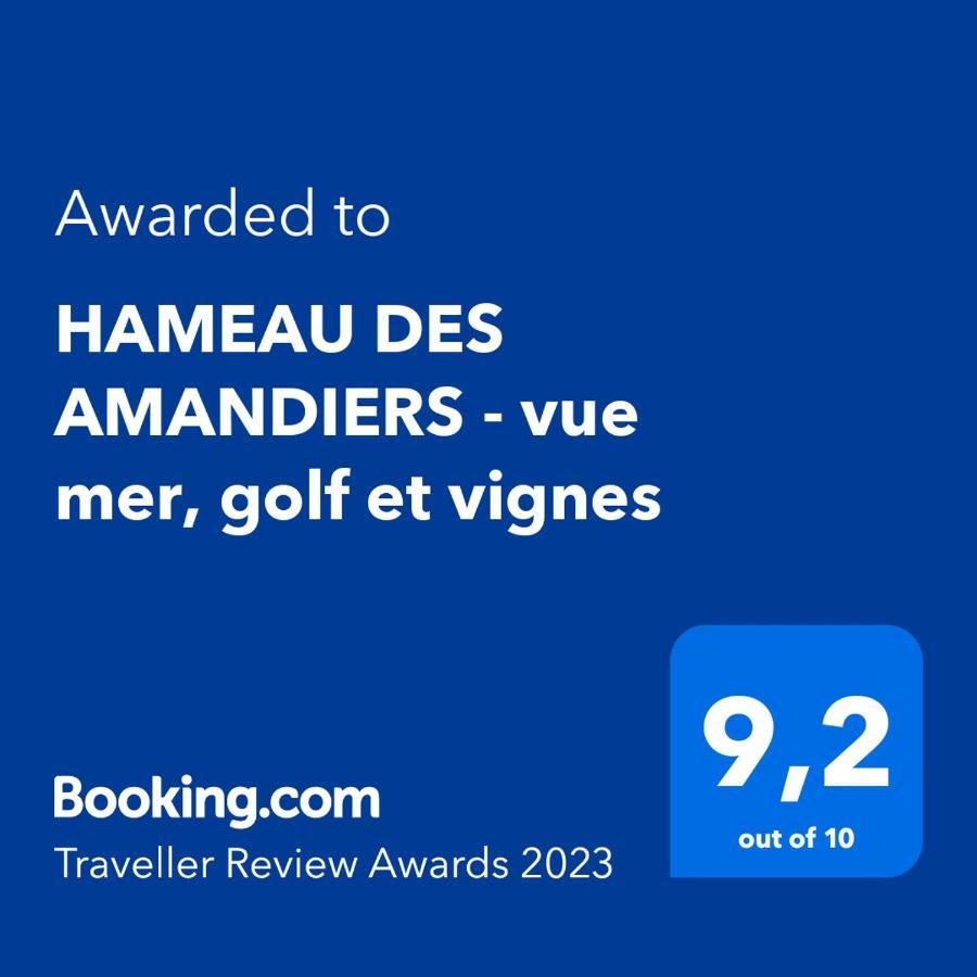 Ferienwohnung Hameau Des Amandiers - Vue Mer, Golf Et Vignes Saint-Cyr-sur-Mer Exterior foto
