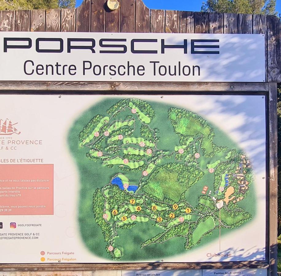 Ferienwohnung Hameau Des Amandiers - Vue Mer, Golf Et Vignes Saint-Cyr-sur-Mer Exterior foto